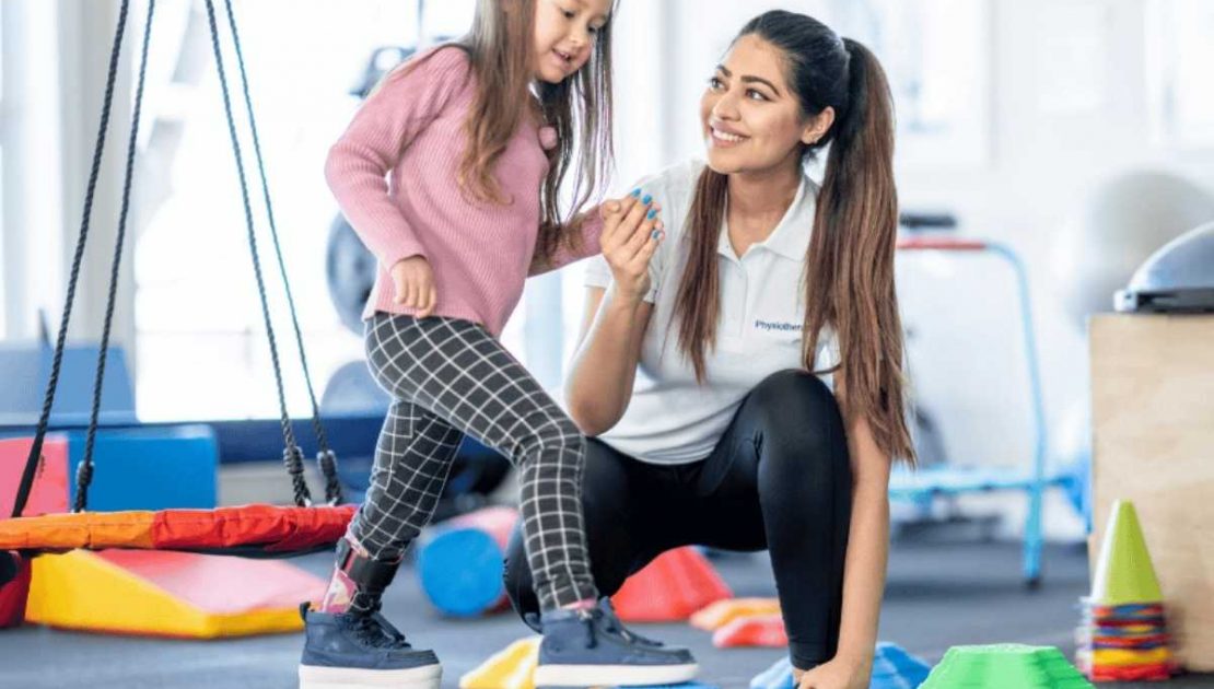 Balance and strength training tools used in Metairie pediatric physical therapy